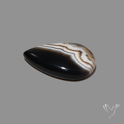 Black Banded Agate Cabochon