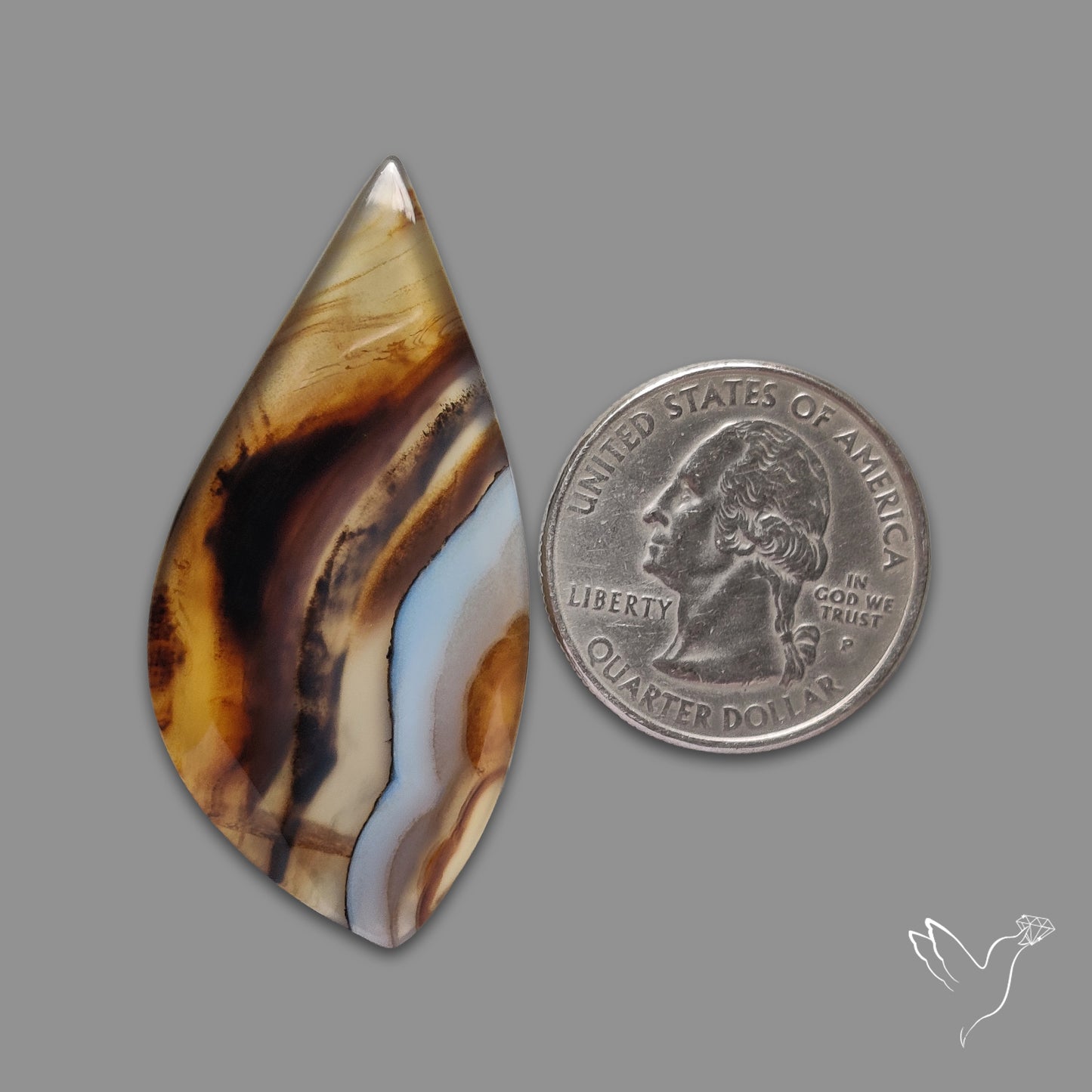 Montana Agate Cabochon