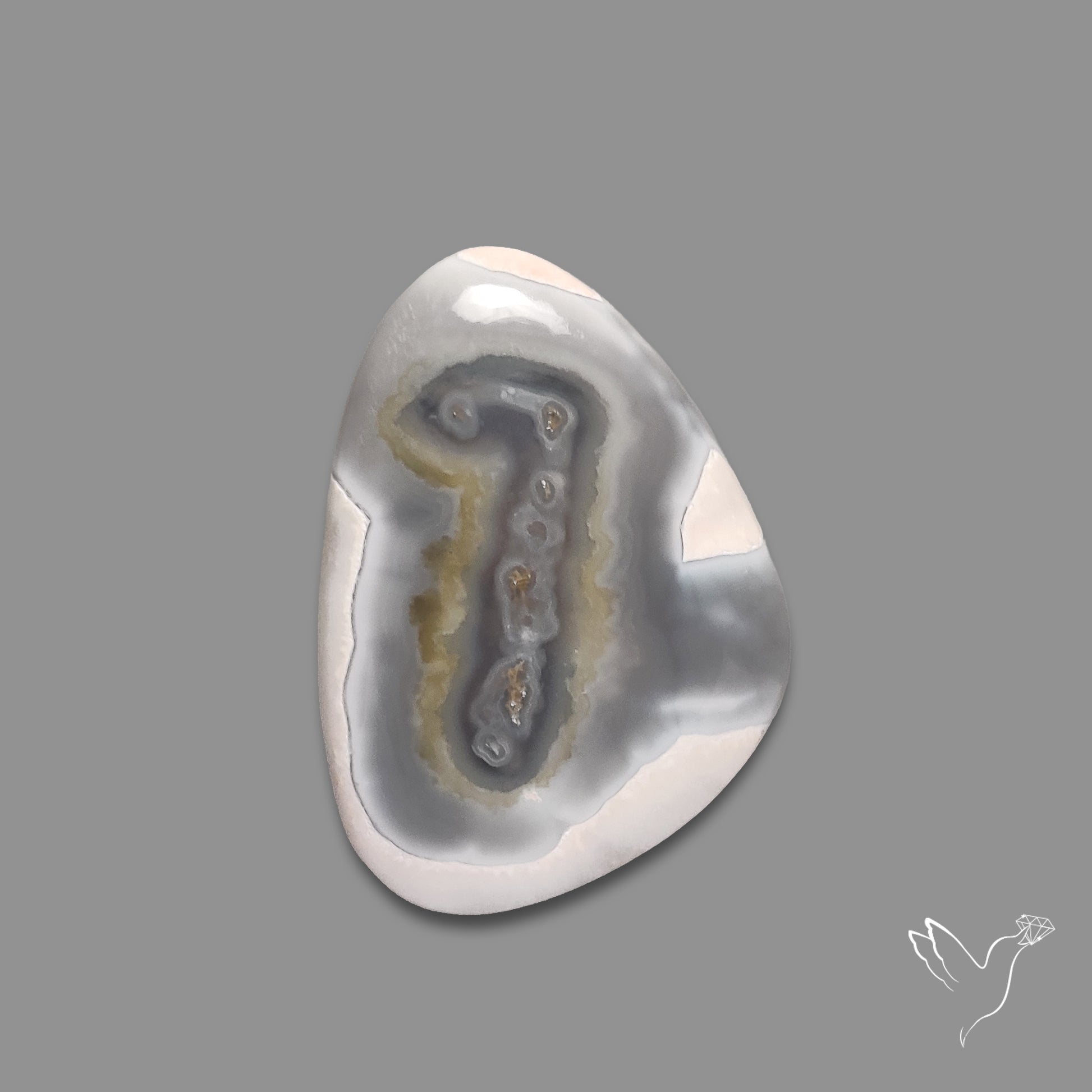 Solar Moss Quartz Cabochon