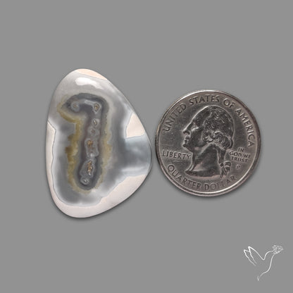 Solar Moss Quartz Cabochon