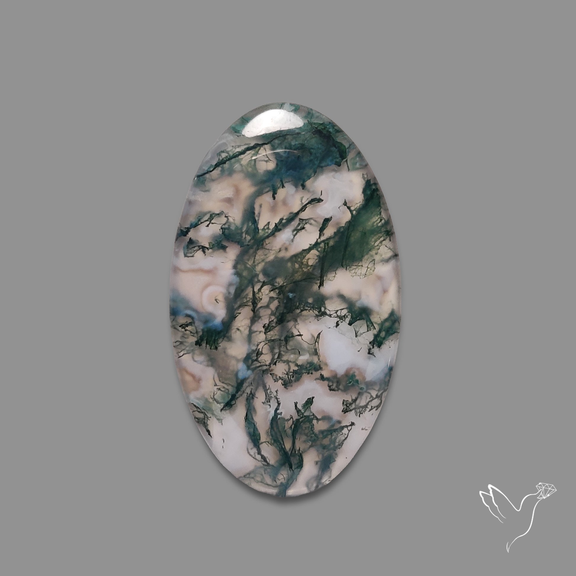 Moss Agate Cabochon