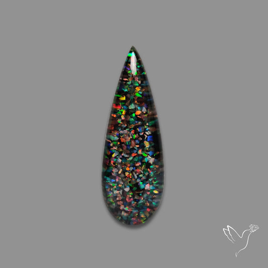 Crushed Aurora Opal Doublet
