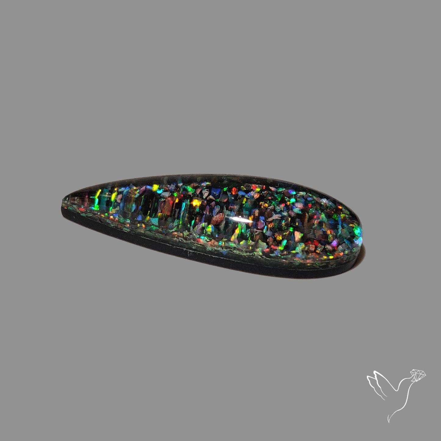 Crushed Aurora Opal Doublet