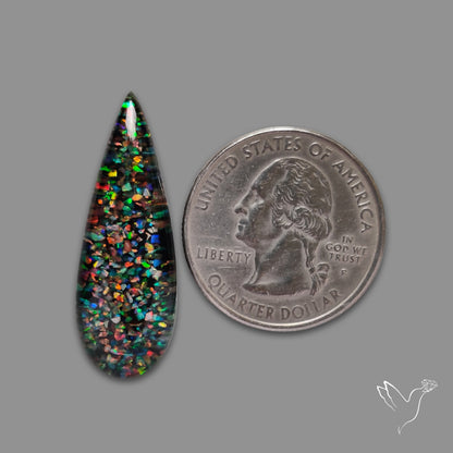 Crushed Aurora Opal Doublet