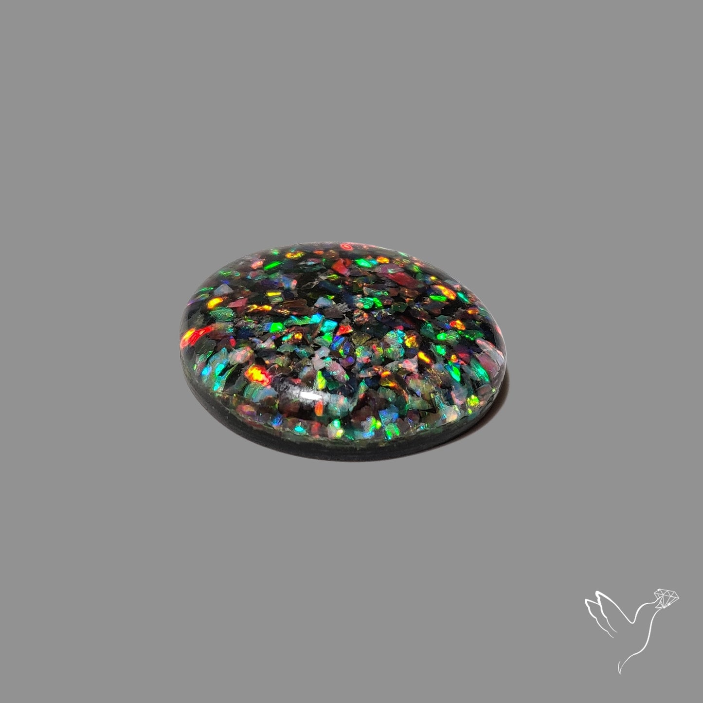 Crushed Aurora Opal Doublet