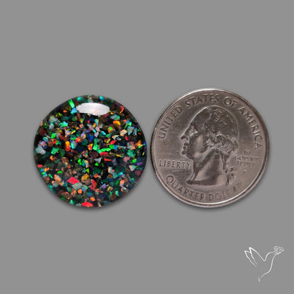 Crushed Aurora Opal Doublet
