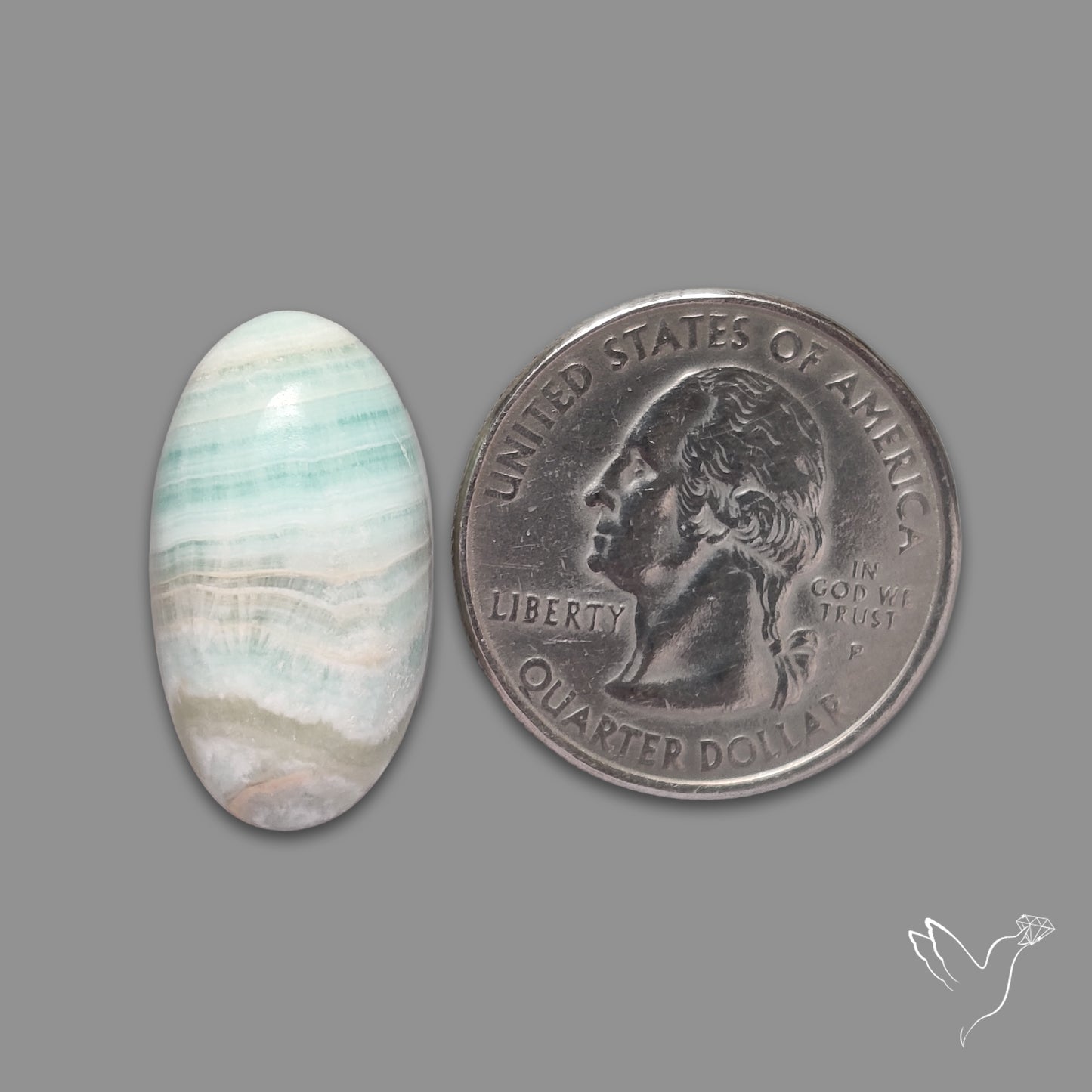 Blue Aragonite Cabochon