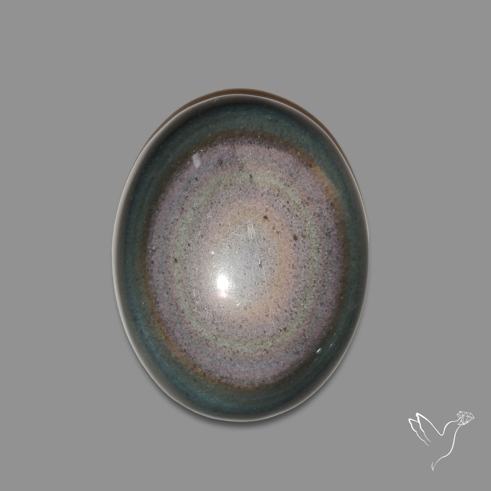 Rainbow Obsidian Cabochon