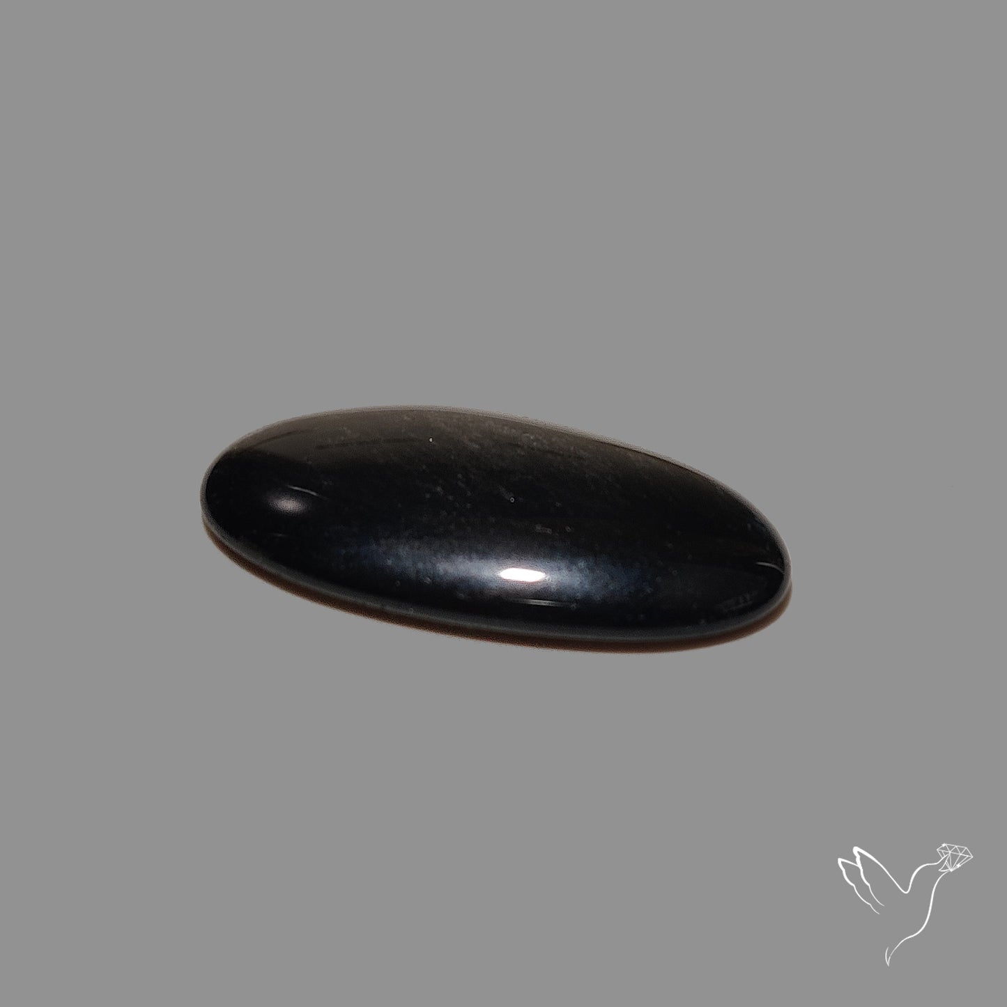 SIlver Obsidian Cabochon