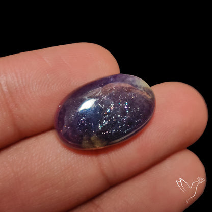 Bloodshot Iolite Sunstone Cabochon