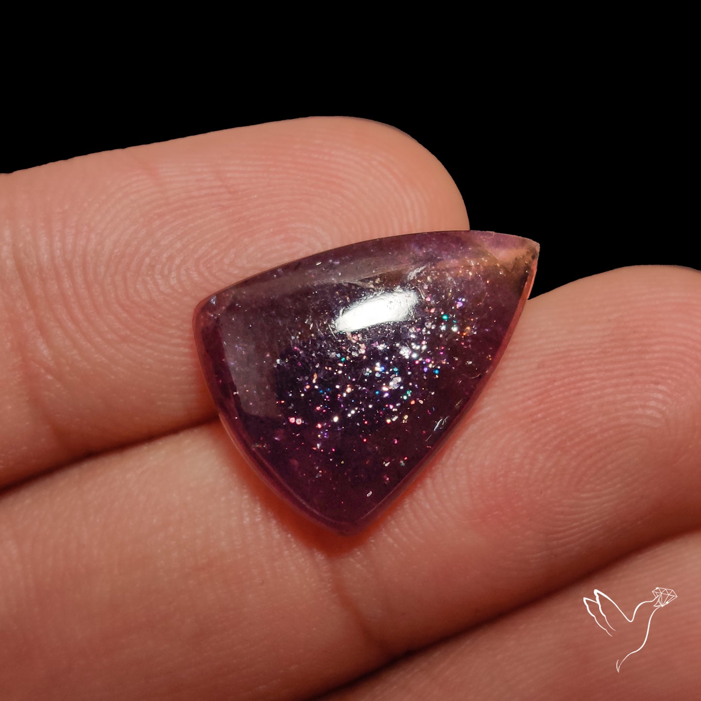 Bloodshot Iolite Sunstone Cabochon