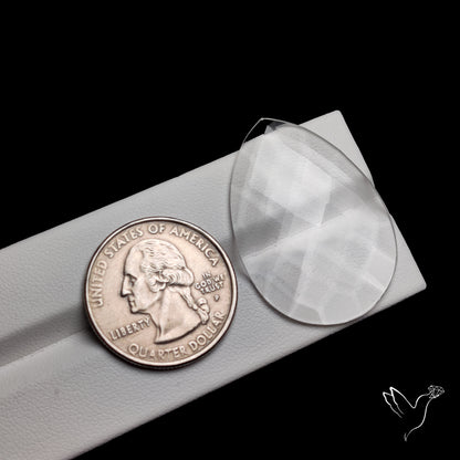 Checker Cut Himalayan Clear Quartz