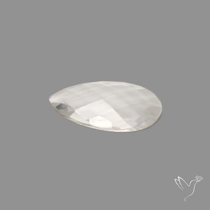 Checker Cut Himalayan Clear Quartz