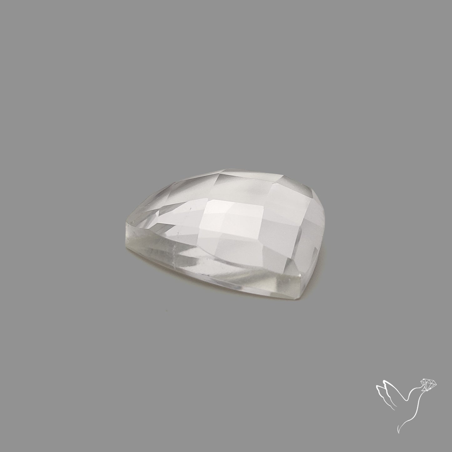 Checker Cut Himalayan Clear Quartz