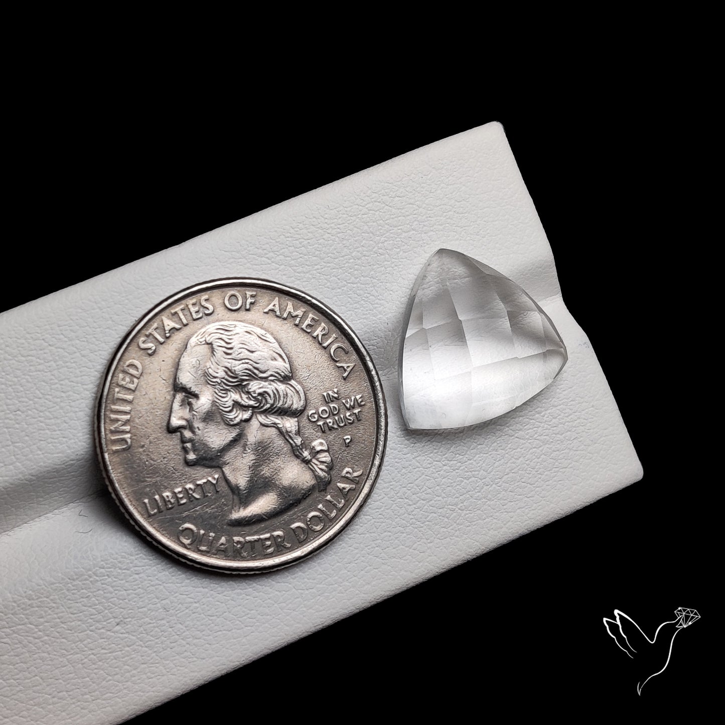 Checker Cut Himalayan Clear Quartz