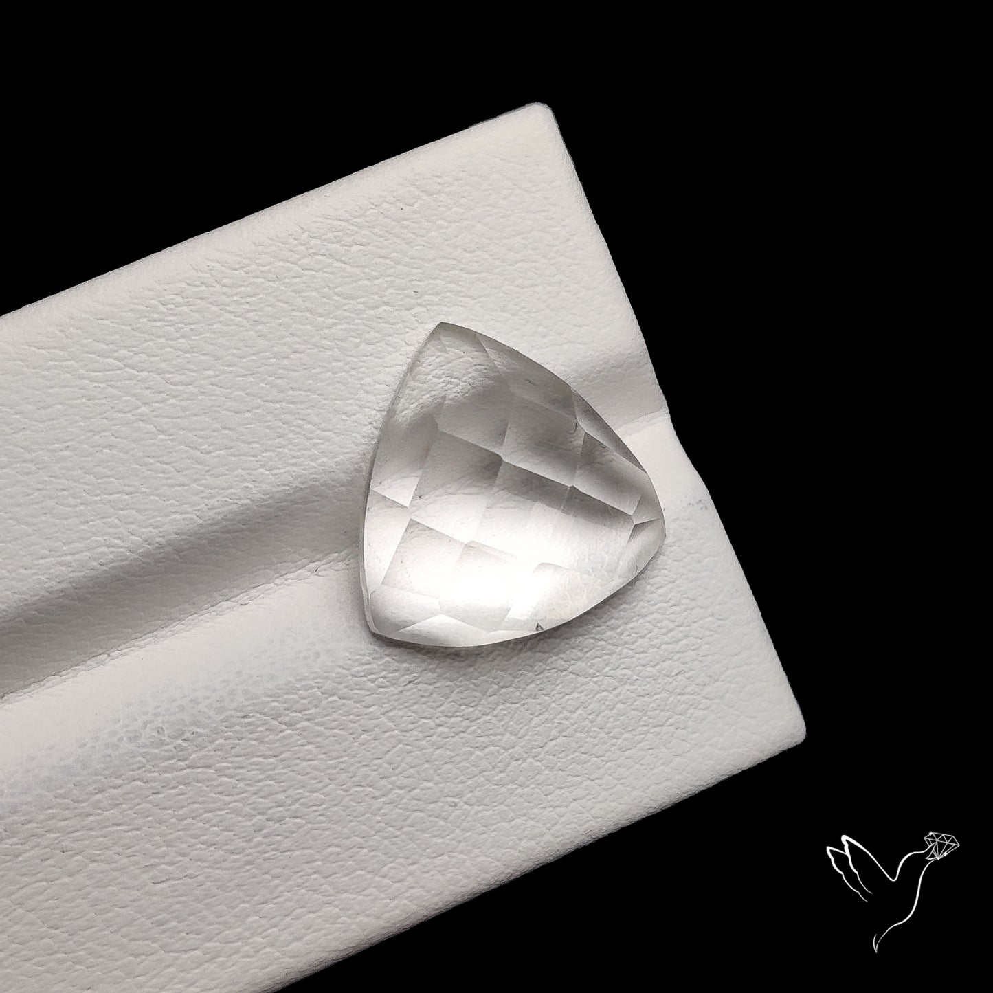 Checker Cut Himalayan Clear Quartz