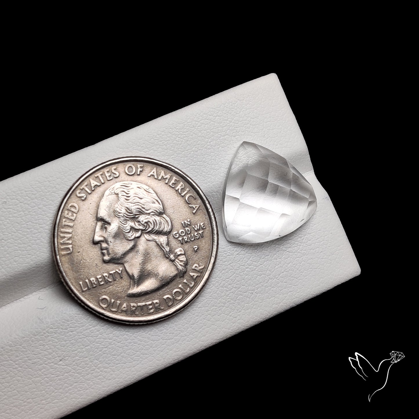 Checker Cut Himalayan Clear Quartz
