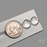 Portrait Cut Natural Himalayan Clear Quartz Pair