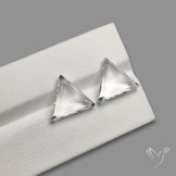 Portrait Cut Natural Himalayan Clear Quartz Pair