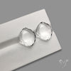 Portrait Cut Natural Himalayan Clear Quartz Pair