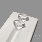Portrait Cut Natural Himalayan Clear Quartz Pair