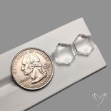Portrait Cut Natural Himalayan Clear Quartz Pair