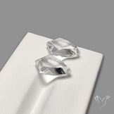 Portrait Cut Natural Himalayan Clear Quartz Pair