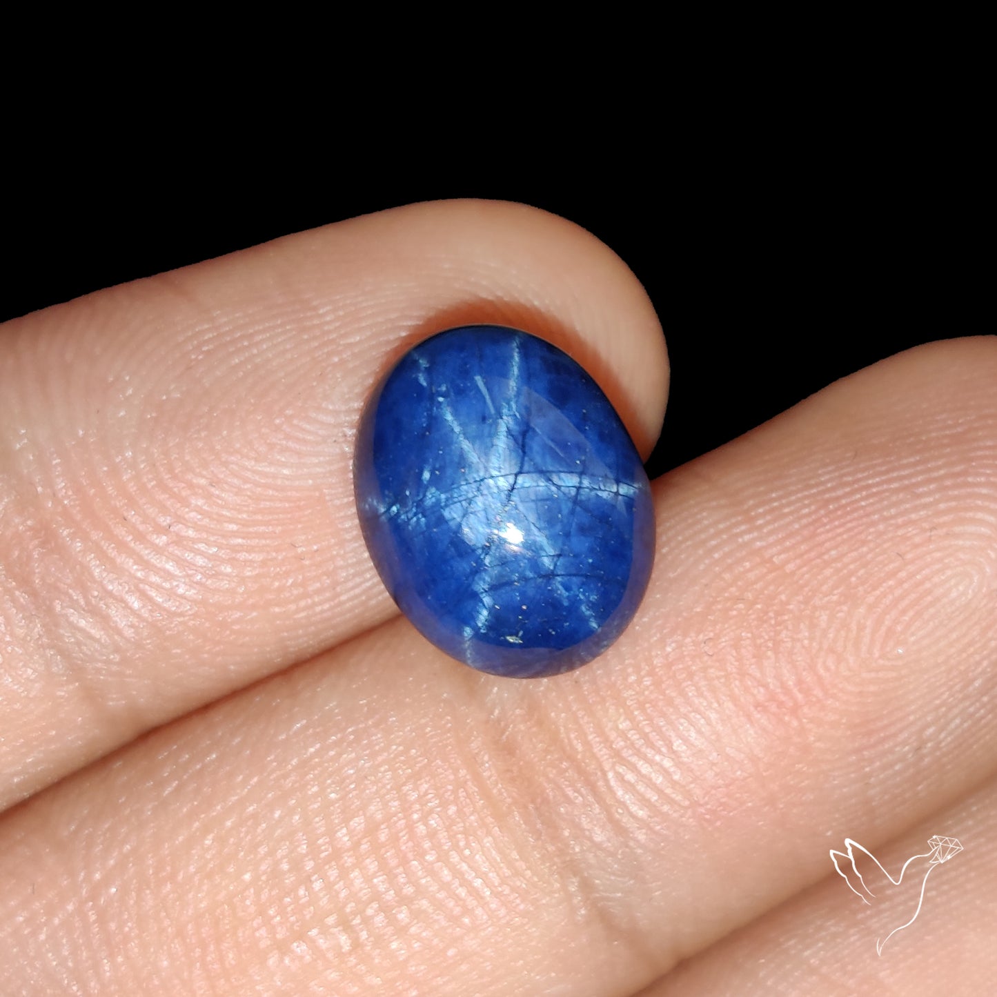 Natural Blue Star Sapphire Rare Perfect Asterism