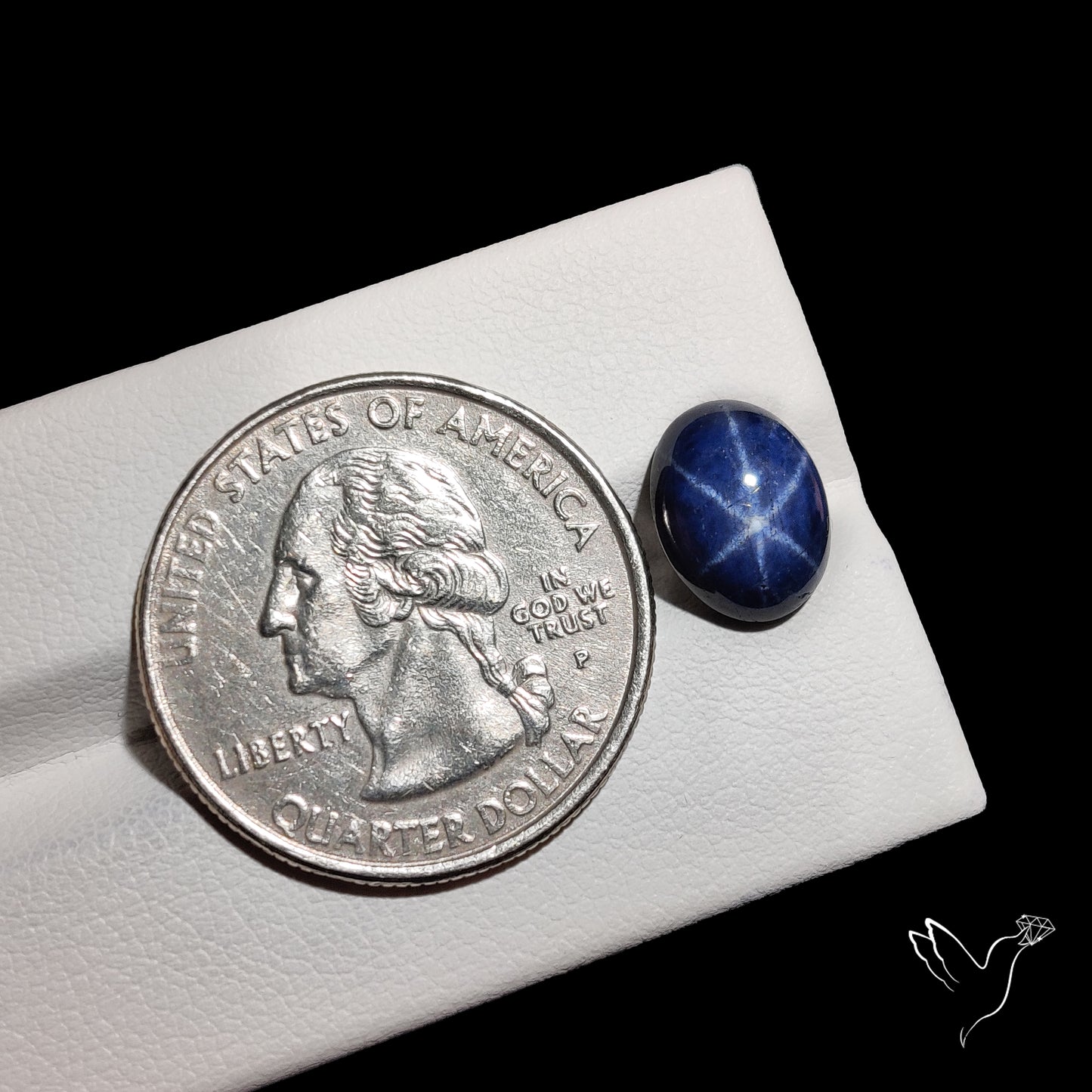Natural Blue Star Sapphire Rare Perfect Asterism