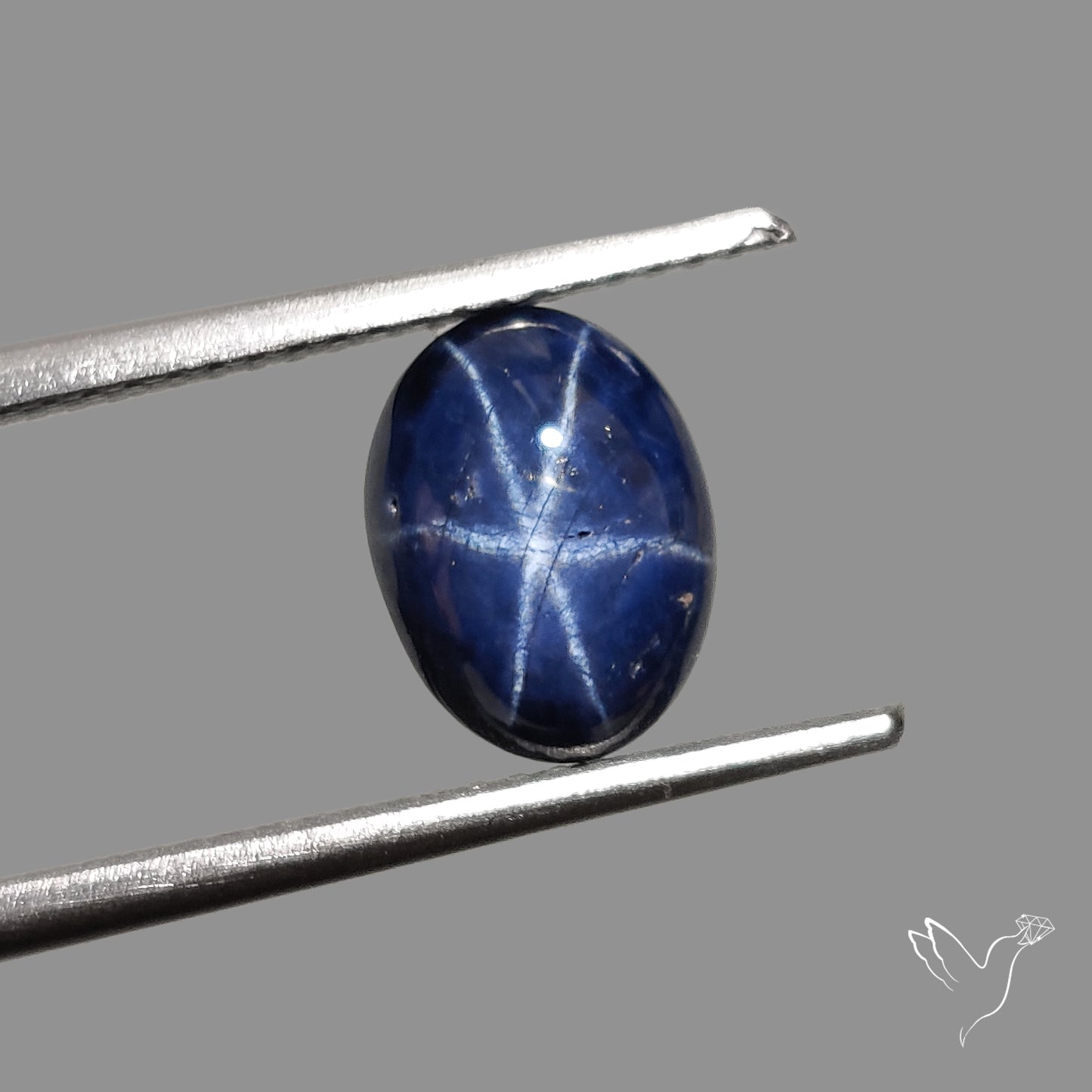 Natural Blue Star Sapphire Rare Perfect Asterism