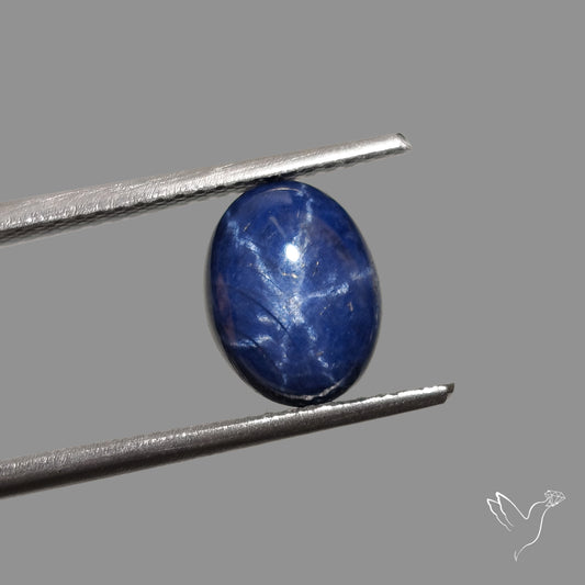 Natural Blue Star Sapphire Rare Perfect Asterism
