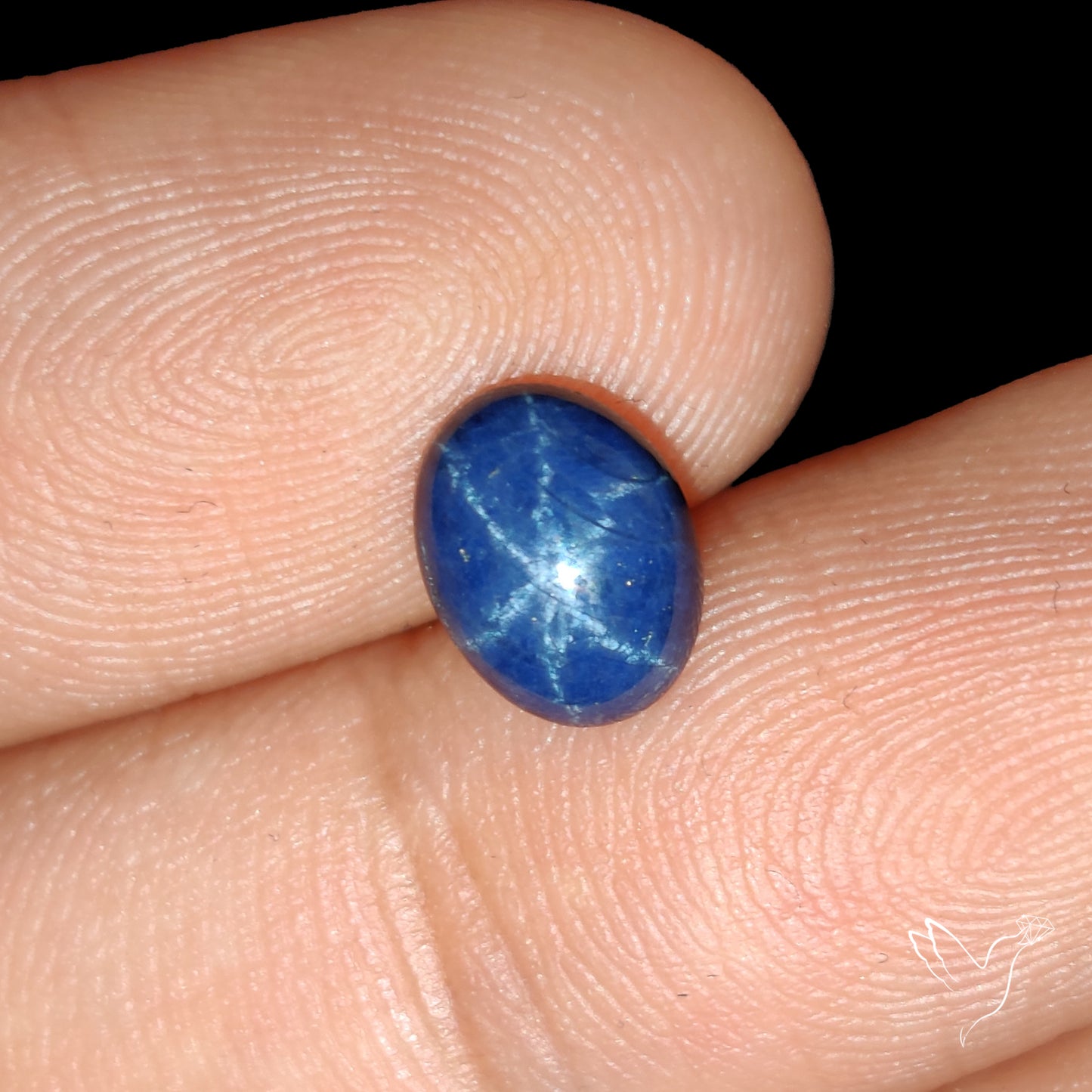 Natural Blue Star Sapphire Rare Perfect Asterism