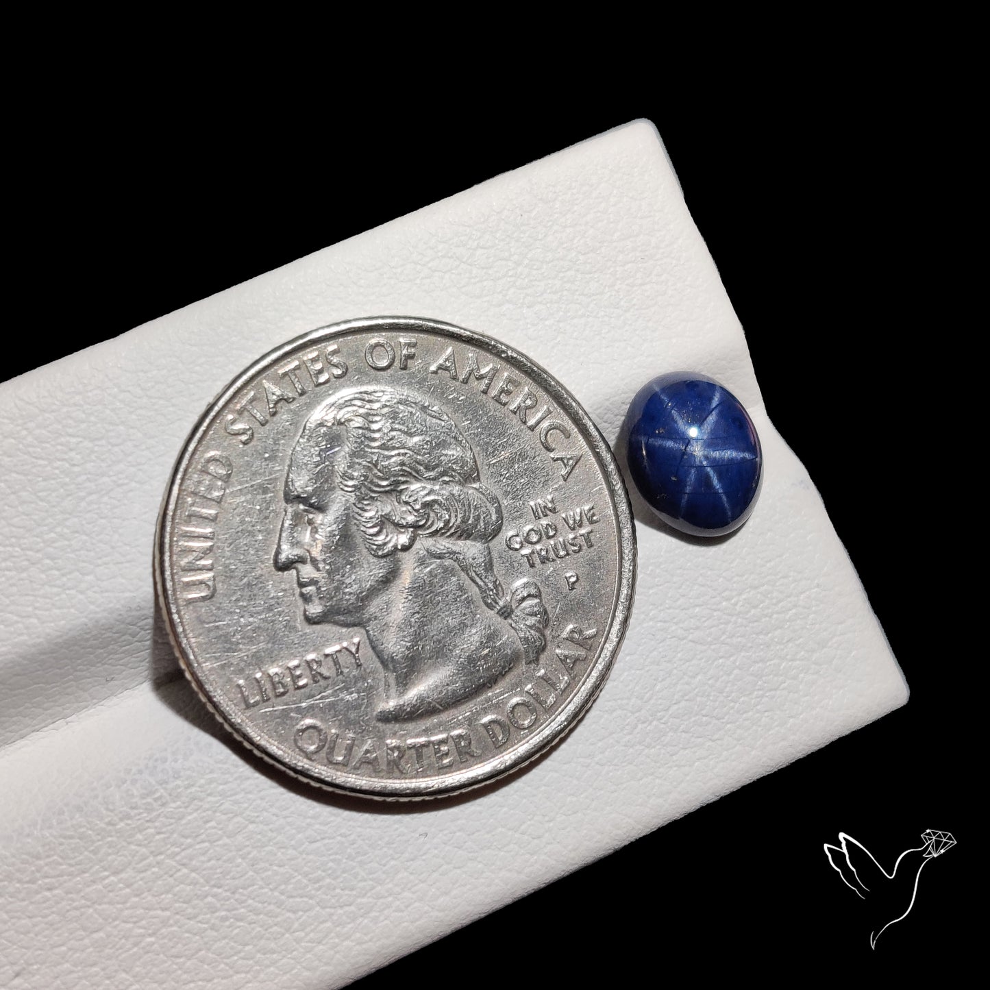 Natural Blue Star Sapphire Rare Perfect Asterism