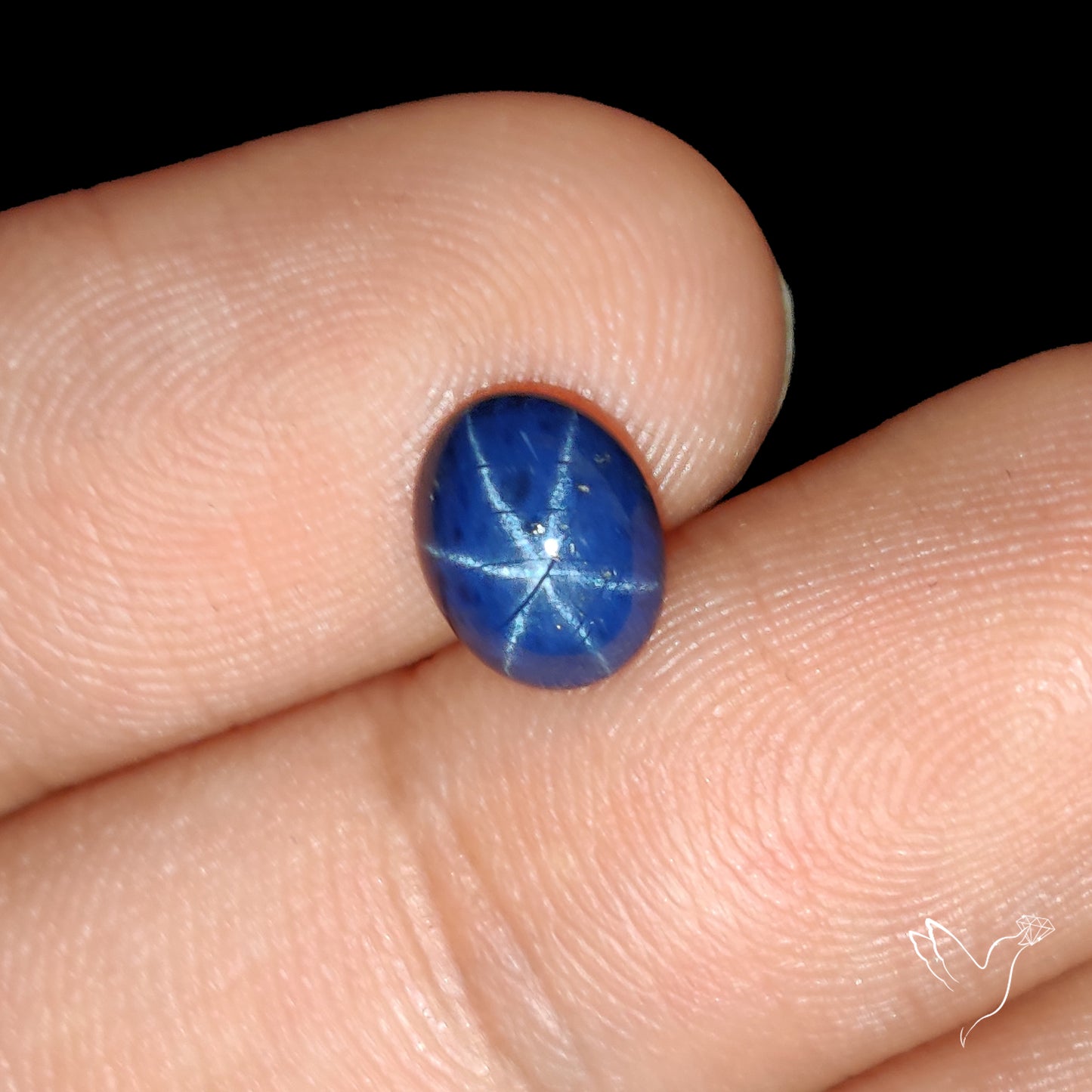 Natural Blue Star Sapphire Rare Perfect Asterism