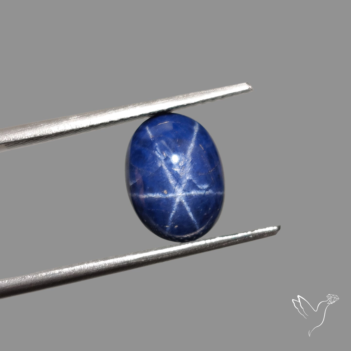 Natural Blue Star Sapphire Rare Perfect Asterism