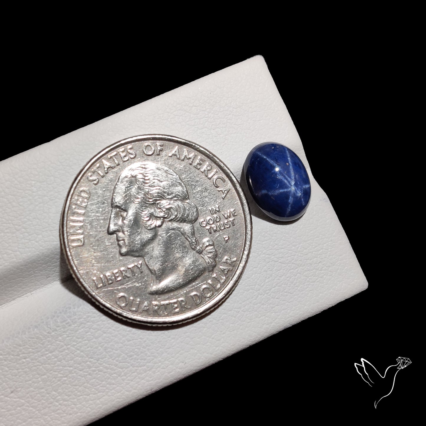 Natural Blue Star Sapphire Rare Perfect Asterism