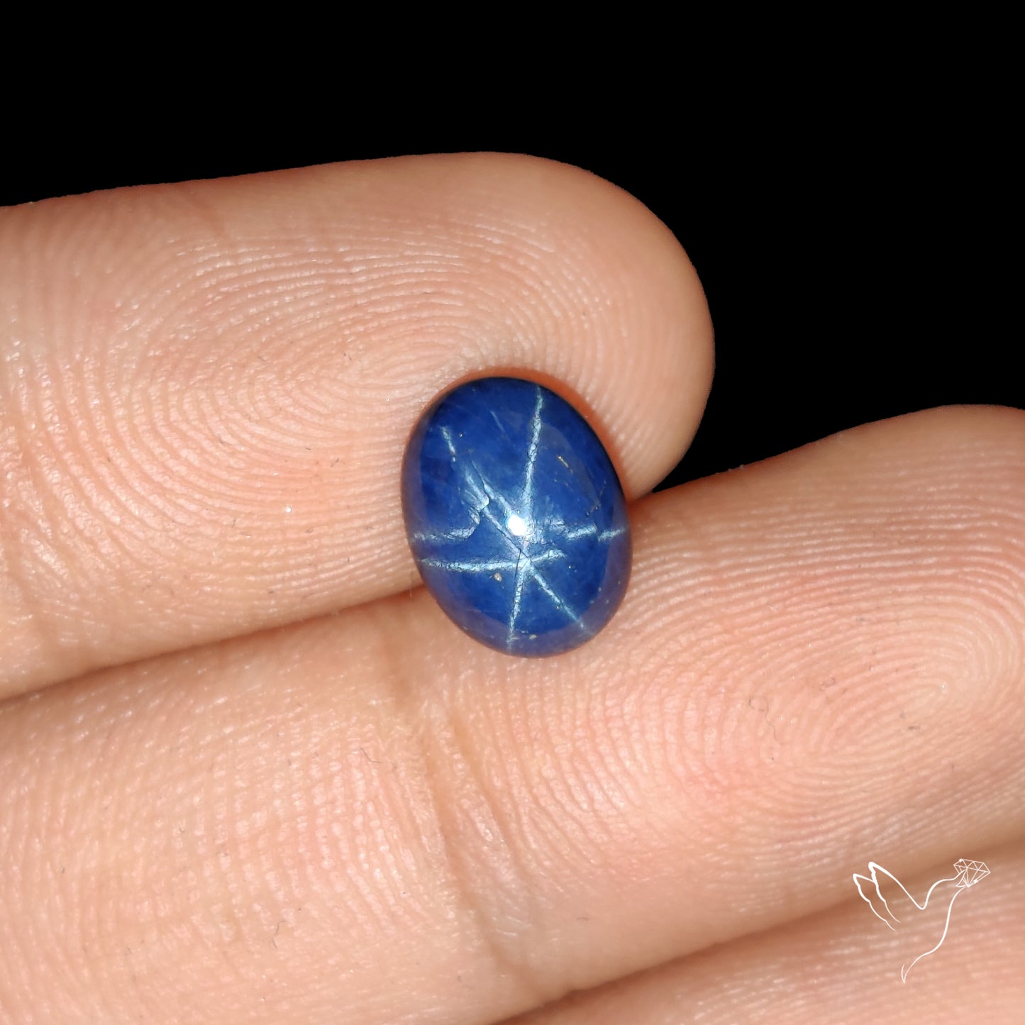 Natural Blue Star Sapphire Rare Perfect Asterism