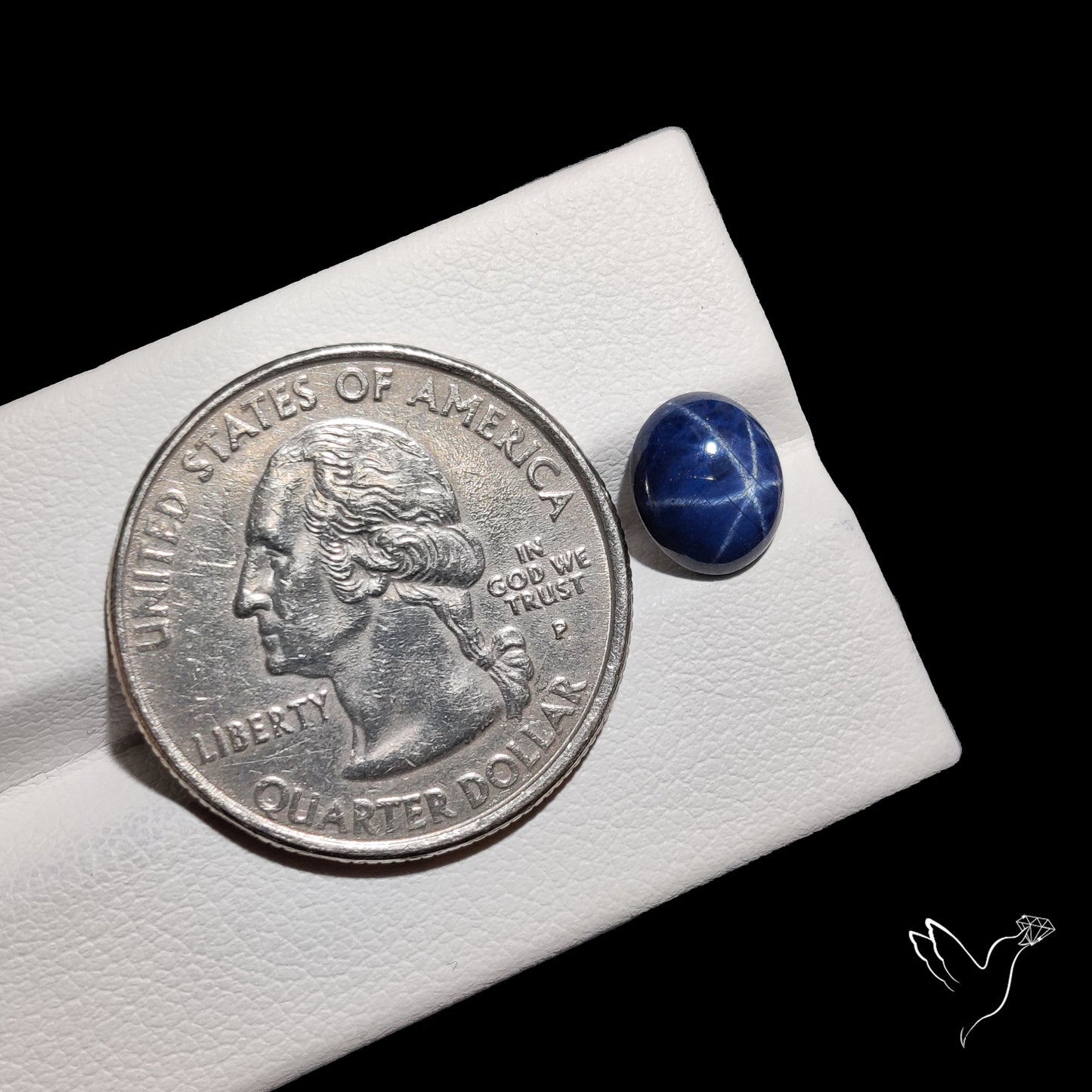 Natural Blue Star Sapphire Rare Perfect Asterism