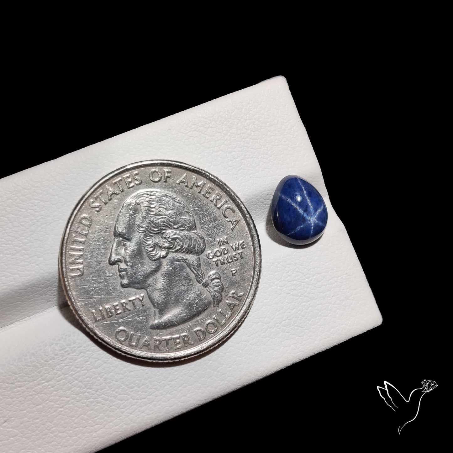 Natural Blue Star Sapphire Rare Perfect Asterism