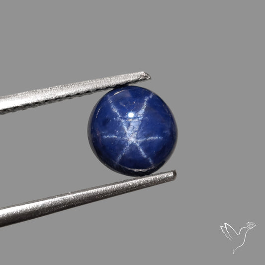 Natural Blue Star Sapphire Rare Perfect Asterism