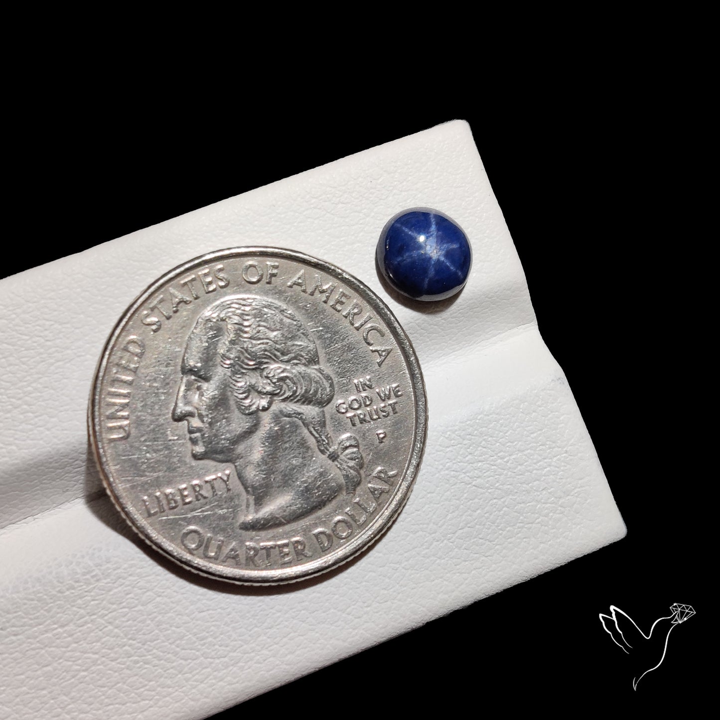 Natural Blue Star Sapphire Rare Perfect Asterism