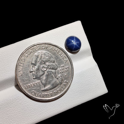 Natural Blue Star Sapphire Rare Perfect Asterism