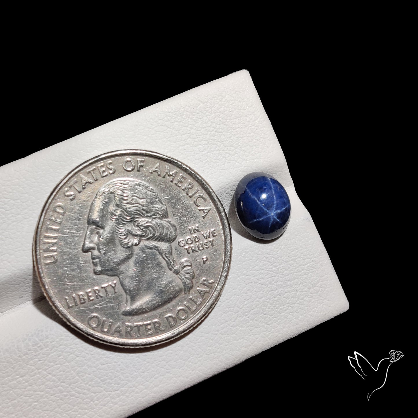Natural Blue Star Sapphire Rare Perfect Asterism