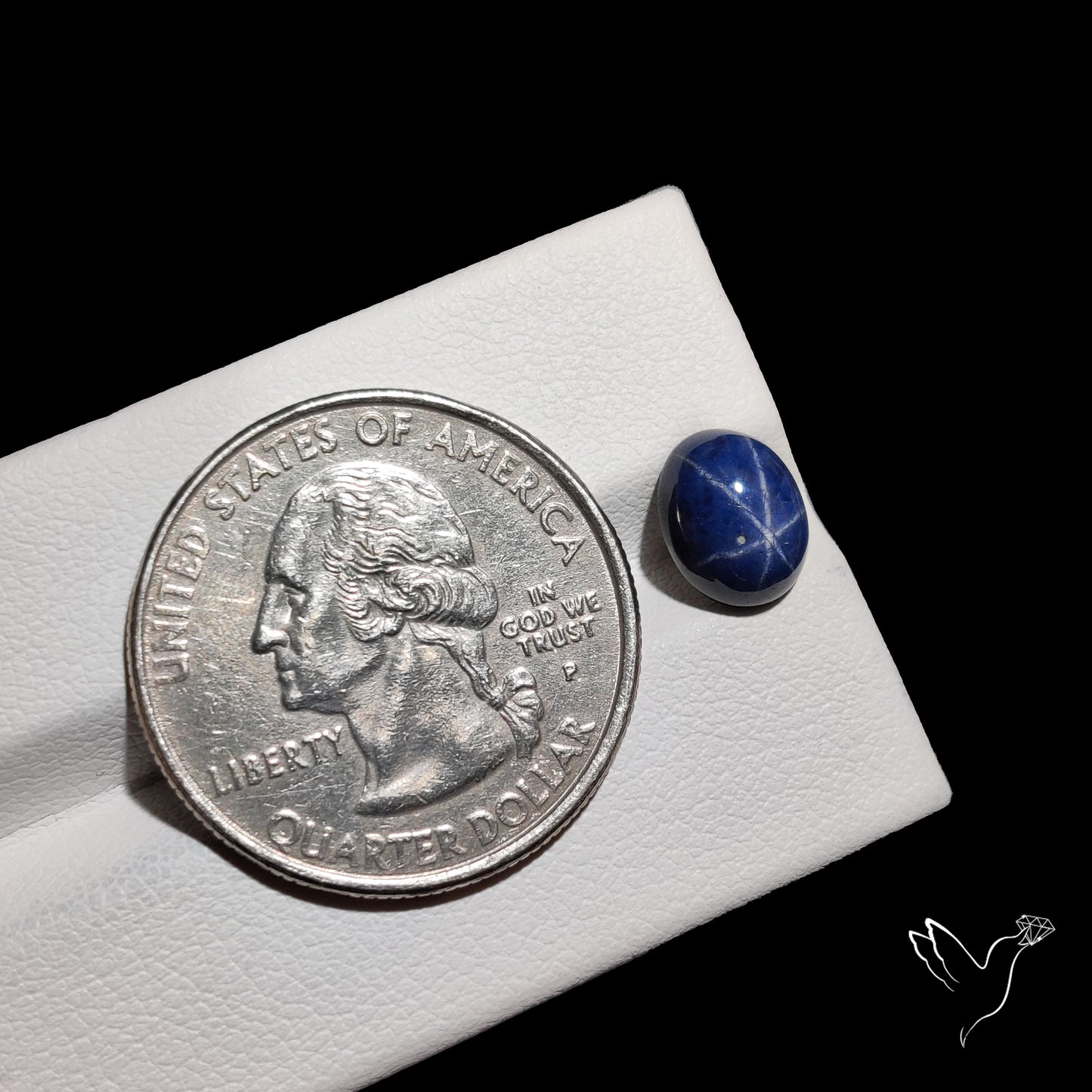 Natural Blue Star Sapphire Rare Perfect Asterism
