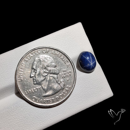 Natural Blue Star Sapphire Rare Perfect Asterism