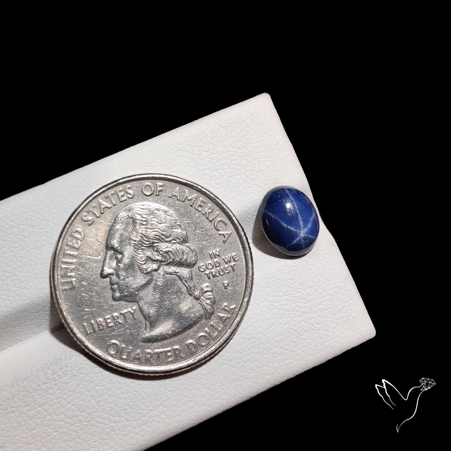 Natural Blue Star Sapphire Rare Perfect Asterism
