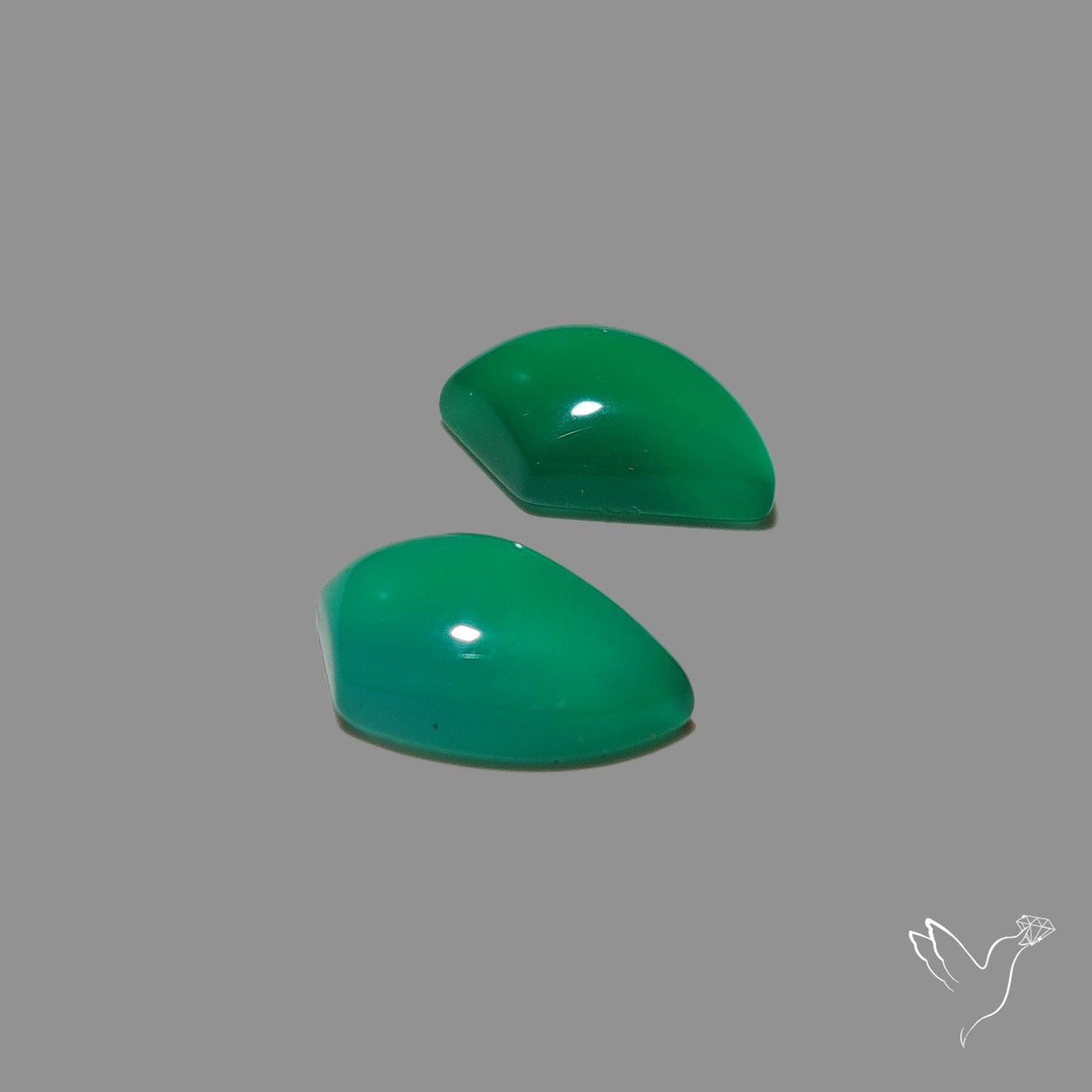 Gem Mtorolite (Chromium Agate) High Domed Pair