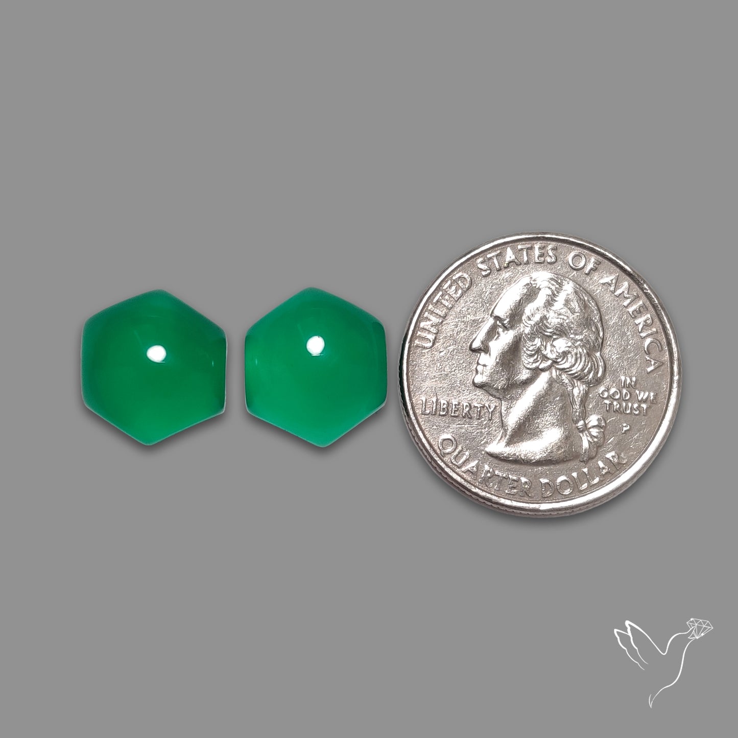 Gem Mtorolite (Chromium Agate) High Domed Pair