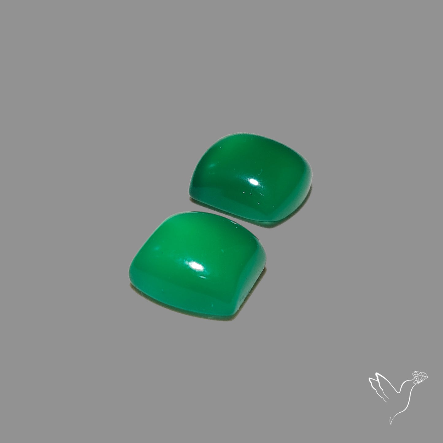Gem Mtorolite (Chromium Agate) High Domed Pair