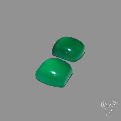 Gem Mtorolite (Chromium Agate) High Domed Pair